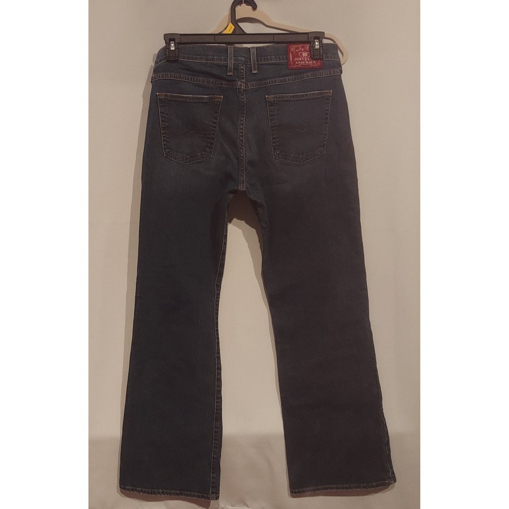 Lucky Brand Womens Mid-Rise Medium Wash Flare Denim Blue Jeans Size 32